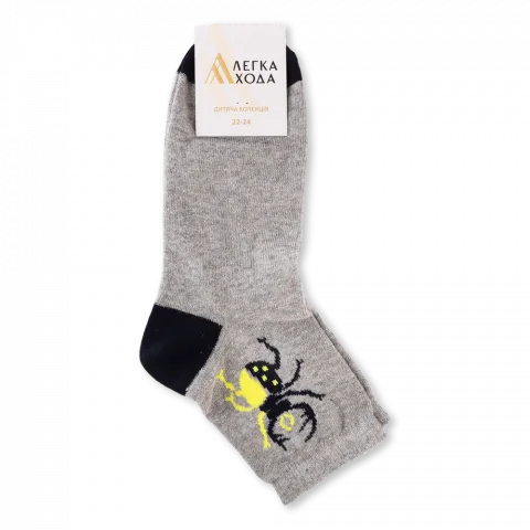 Шкарпетки дит. Легка хода 9319 22-24 сірий меланж