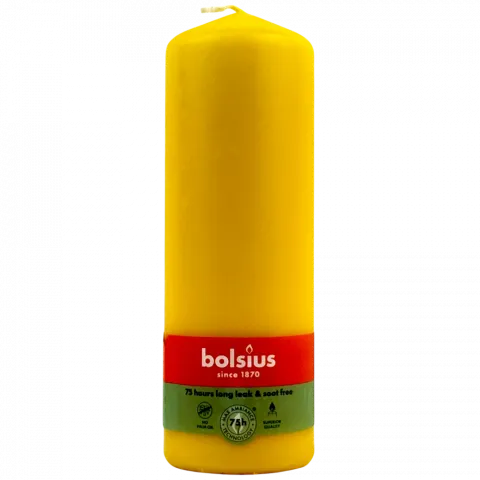 Свіча Bolsius 200/68 жов. 75 год. арт. 103615576809
