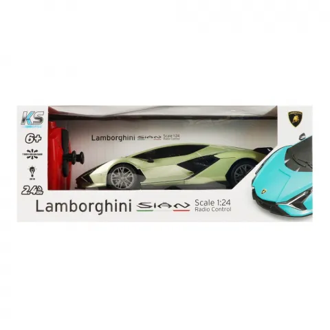 Іграшка Автомобіль KS Drive Lamborghini Sian зелений 124GLSG