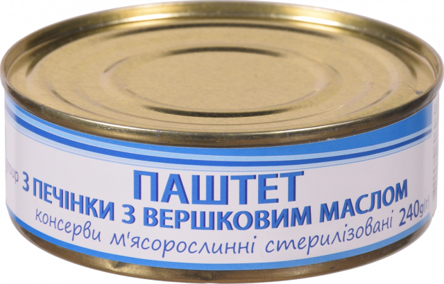 Паштет Єврогруп печінковий 240 г з вершковим маслом