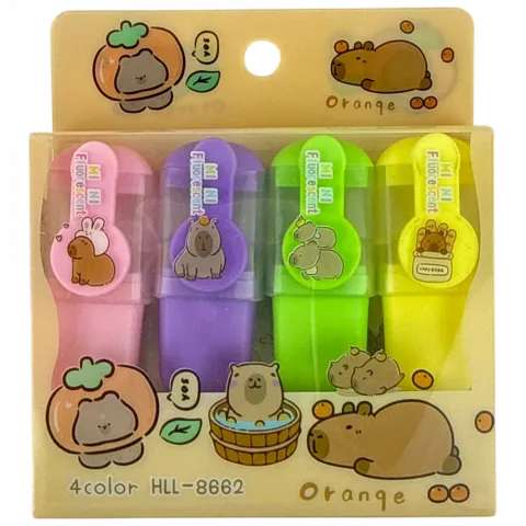 Набір меркерів 4шт.Капібара арт.HLL-8662 21899 БИ 624