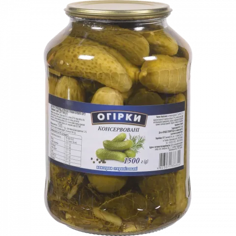 Конс Огірки 1500 г/СКО