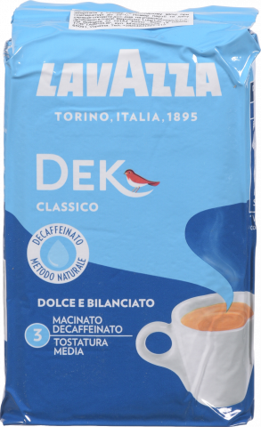 Кава Lavazza 250 г мел. Dek Classico б/кофеїну (Італія)