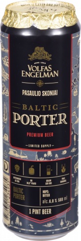 Пиво Volfas Engelman 0,568 з/б Baltic Porter