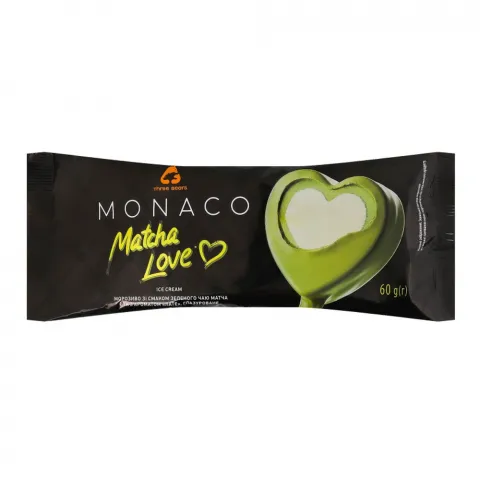 Морозиво Три Ведмеді Monaco 60 г Матча двошар. глазур.
