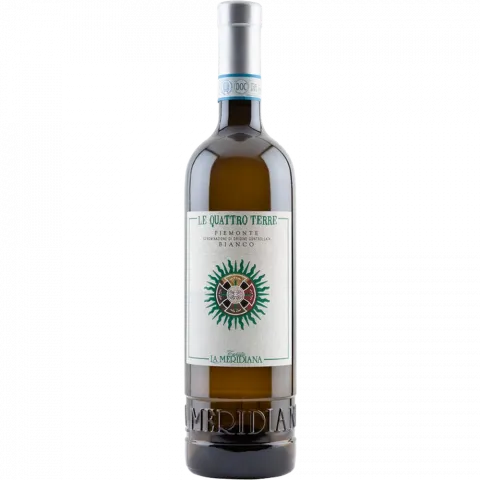 Вино Le Quattro Terre П`ємонт 0,75л сухе біле12,5 Італія