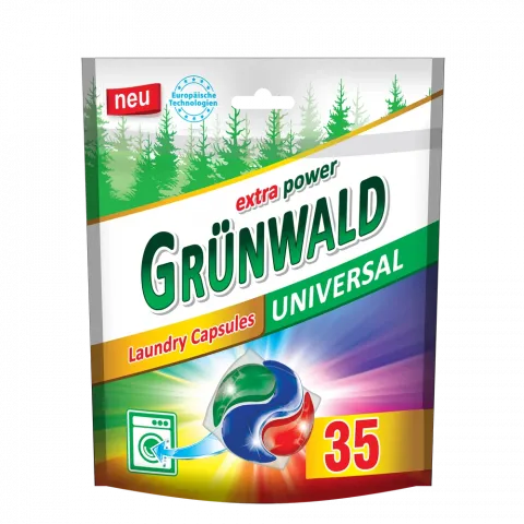 Гель д/прання Grunwald авт. в розч. кап. Універсальні Гірська свіжість 35 шт.