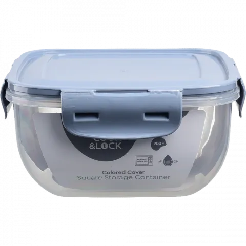 Контейнер з кришкою на клямках квадрат 900 мл Cook And Lock BG-529 TM Bager пл. (Туреччина) БИ295