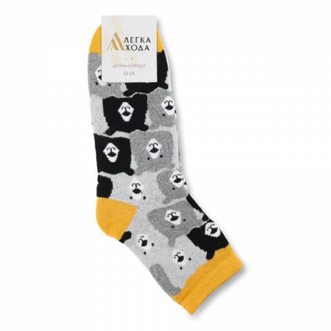 Шкарпетки дит. Легка Хода 9376 22-24 гірчичний