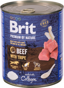 Корм д/собак Brit Premium by Nature 800 г з/б з яловичиною та тельбухами