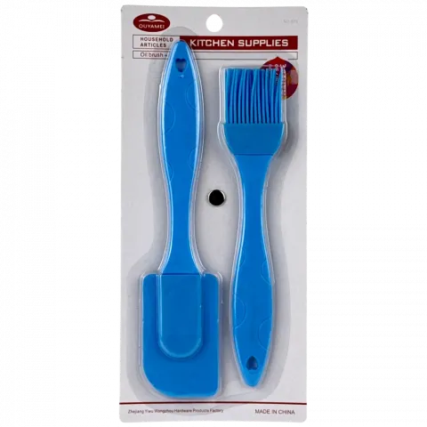 Набір: лопатка та пензлик кулінарний 22,5х4,8+20х4 см арт. 876-34308 И766