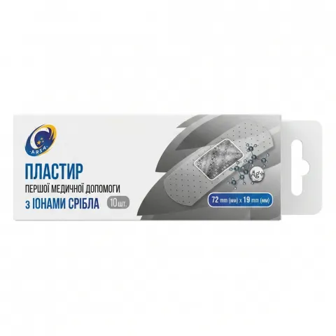 Пластир Arsa 10 на тканинній основі з іонами срібла