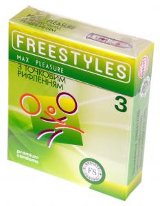 Презервативи Freestyles 3 шт. Max Pleasure