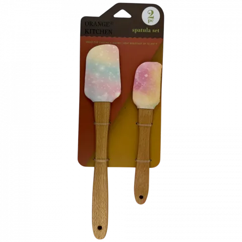 Лопатка кулінарна 2 шт. силіконова різнокольорова арт. CAM-SPA201-230-16931 И396