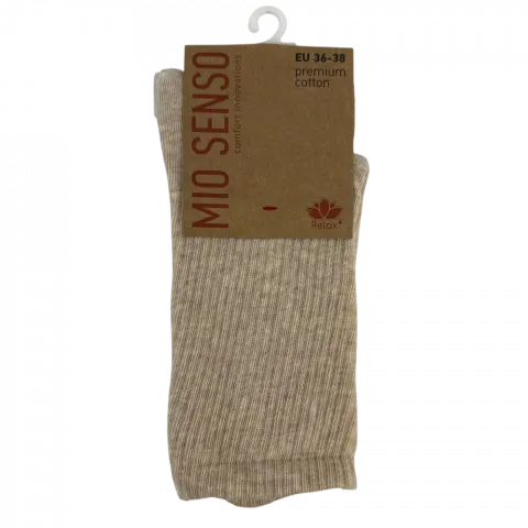 Шкарпетки жін. MioSenso C631RF беж.-меланж р.36-38