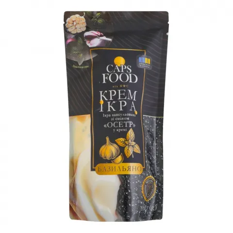 Ікра капс. Caps food 160 г зі смак.Осетр у кремі Базильяно