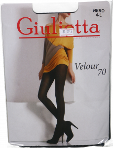 Колготи жін. Giulietta Velour 70 Nero 4