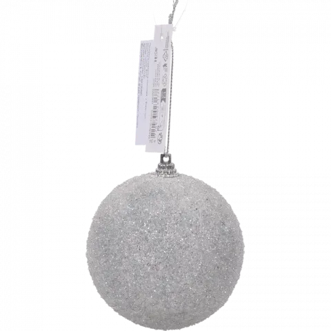 Куля новорічна 8 см пластик CAA130490 И177 (КІН)