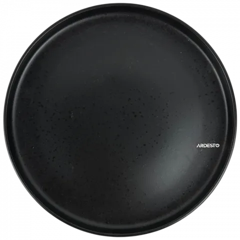 Тарілка керм. Ardesto Trento 26,5 см чорна AR2926TB