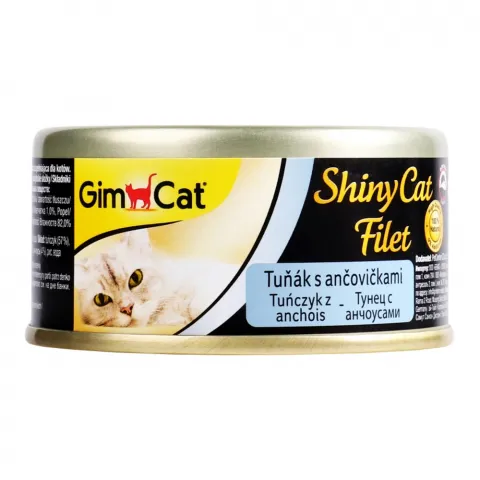 Корм д/котів Gimpet ShinyCat Filet 70 г тунець та анчоус