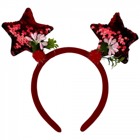 Обруч новорічний Зірочки арт. JS-1422 И138