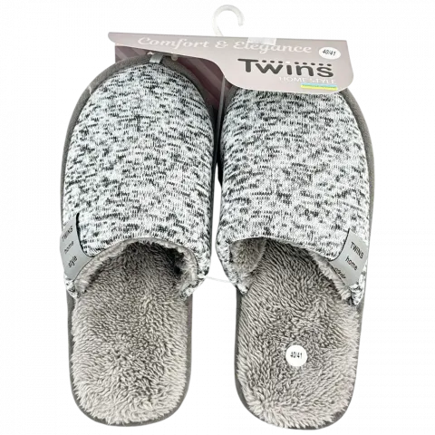 Капці дом. чол. Twins melange білі р.40/41 13311