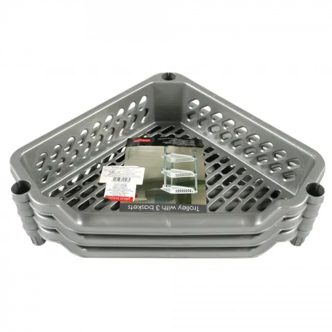 Етажерка кутова на коліщатках 69 см 1252 Plast Team