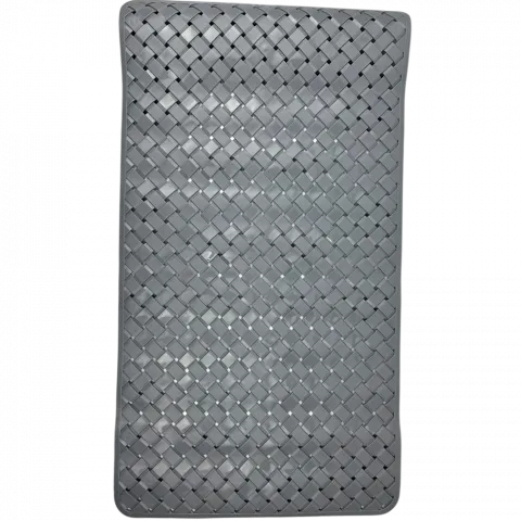 Килимок д/ ванної кімнати Рогожка 68х37см сірий, рулон, пвх арт. 35176-12 И548