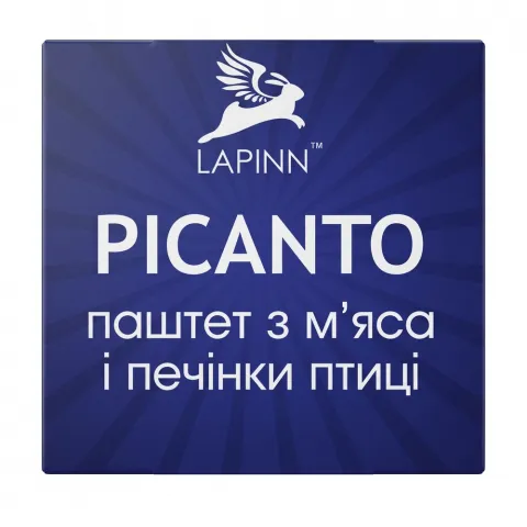 Паштет Lapinn 95 г скл. з м`ясом та печінкою птиці Піканто