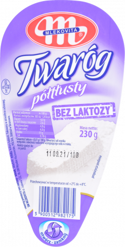 Сир кисломолоч. Mlekovita 4 230 г б/лактози (Польща)