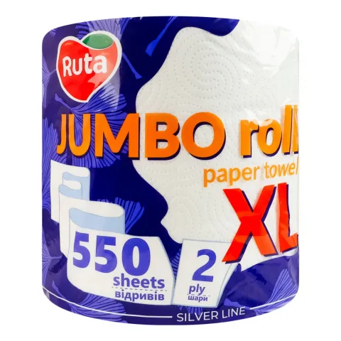 Рушники паперові Рута 1 шт. Jumbo XL 2 шар.