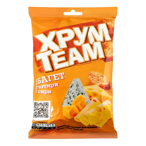 Сухарі ХрумTeam Багет 55/60 г Чотири сири