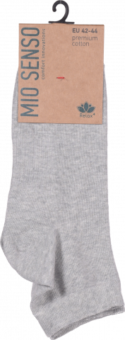 Шкарпетки чол. Mio Senso короткі C201R св. сірий 90/10, р. 42-44