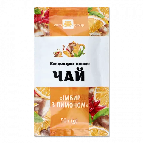 Концентрат Єврогруп 50 г Чай Імбир з лимоном