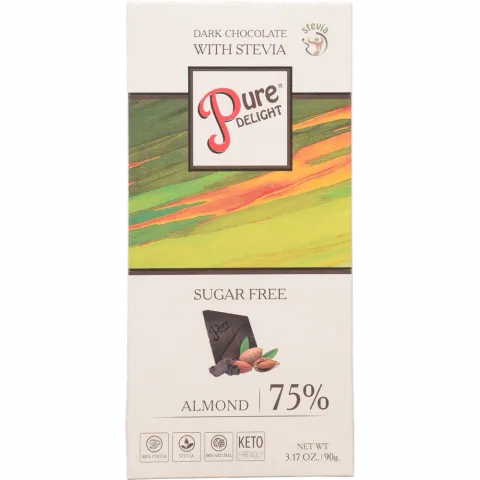 Шок Pure Delight 90 г Keto чорн. з мигдалем