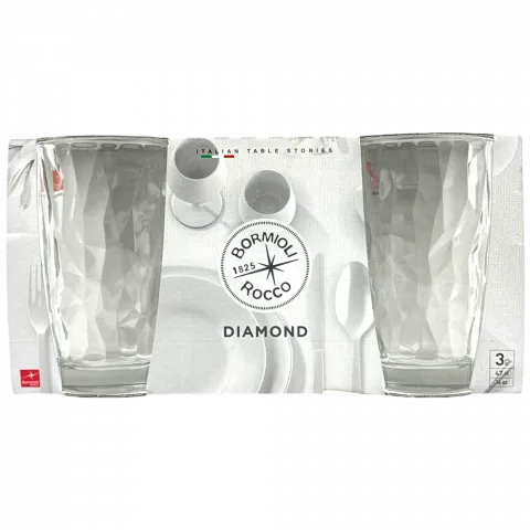 Набір стаканів для лонг дрінків DIAMOND, 470мл. 3 шт.  арт. 3K5832 И473