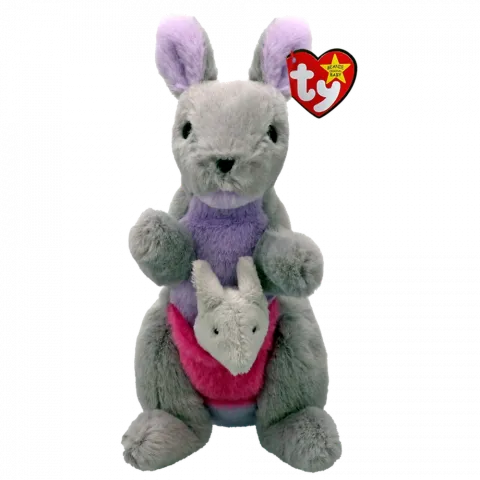 Іграшка М`яка TY Benie Bebies Сірий кенгуру 15см 41349