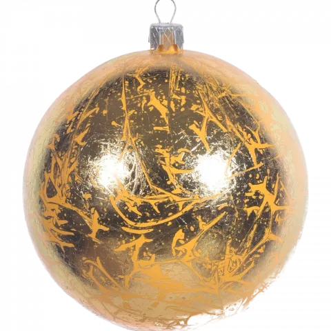 Прикраса ялинкова Куля пластик Ретро Фарба 2 100 мм 1831