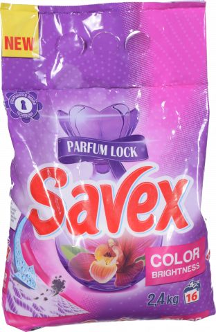 Порошок Savex 2,4 кг автомат Parfum Lock Color Brightness И617