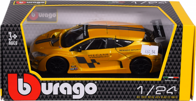 Іграшка Автомодель - Renault Megane Trophy жовтий металік 1:24