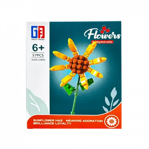 Іграшка Конструктор Flowers 123-688 44-70дет. 35х17х15см