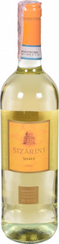Вино Сізаріні Соаве DOC 0,75 л сух. біле