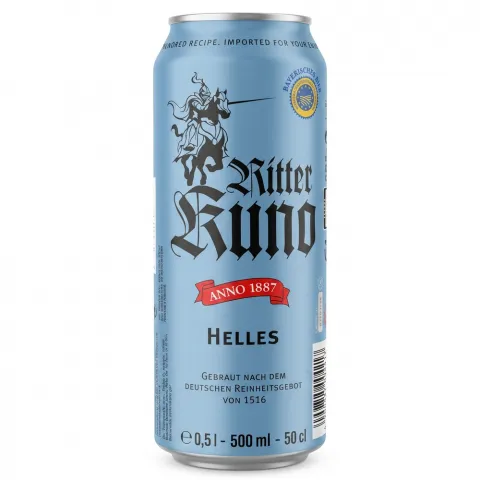 Пиво Ritter Kuno Helles 0,5л з/б 4,9 И217 (Німеччина)
