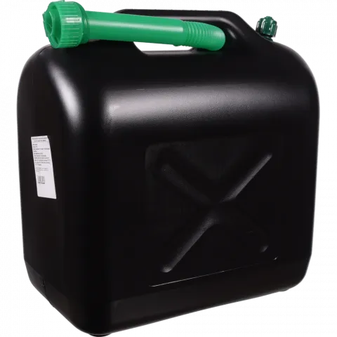 Каністра NeverStop пластмасова д/палива 20 л арт. 2520 чорний/червоний колір, И465