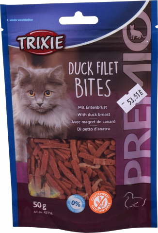 Ласощі дкотів Trixie Premio Duck Filet Bites 50 г філе качки 42716