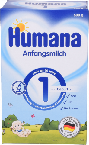 ЗГМ Humana 1 600 г з пребіотиками
