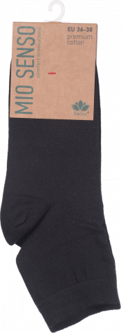 Шкарпетки жін. MioSenso Relax4 C502RF чорні 36-38