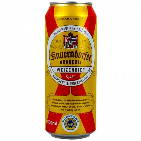 Пиво Kauerndorfer Weizenbier 0,5л з/б 5,4 (Німеччина)