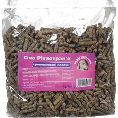 Корм Мій Пухнастик 450 г Сіно різнотрав`я