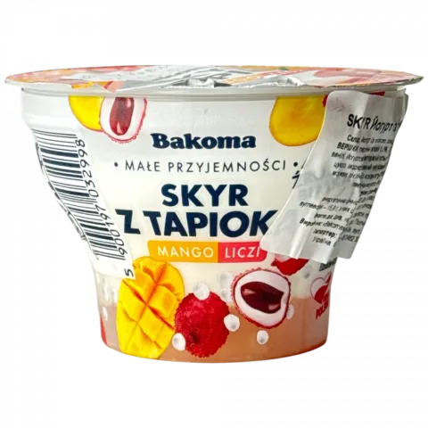 Йогурт SKYR 150г Тапіока, манго, лічі (Польща)